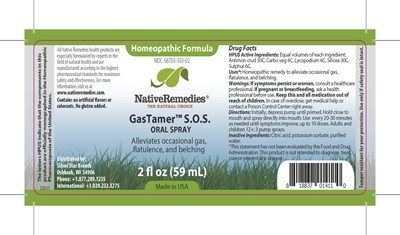GasTamer SOS.jpg GasTamer SOS Label - GasTamer SOS